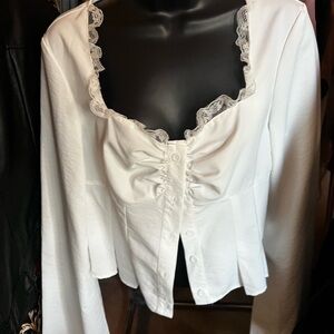SHEIN Classic White Blouse